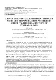 A study on effectual enrichment through work life responsible HRM practices in select it & ITES organizations of Hyderabad, India