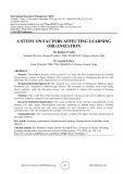 A study on factors affecting learning organization