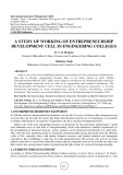 A study of working of entrepreneurship development cell in engineering colleges