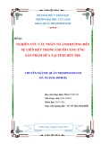 Luận văn thạc sĩ Quản trị kinh doanh: Nghiên cứu các nhân tố ảnh hưởng đến sự liên kết trong chuỗi cung ứng sản phẩm dừa tại tỉnh Bến Tre