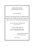 Luận văn thạc sĩ Quản trị kinh doanh: Đánh giá mức độ hài lòng của khách hàng tại khu công nghiệp Hòa Phú đối với dịch vụ thẻ ATM của các ngân hàng thương mại