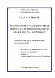 Luận văn thạc sĩ Quản trị kinh doanh: Phân tích các yếu tố ảnh hưởng đến sự hài lòng của du khách nội địa đối với du lịch sinh thái tại Vĩnh Long