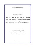 Luận văn thạc sĩ Quản trị kinh doanh: Đánh giá mức độ hài lòng của khách hàng đối với dịch vụ Internet Banking tại ngân hàng nông nghiệp và phát triển nông thôn Việt Nam – chi nhánh Vĩnh Long