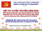 Bài thuyết trình Chuyên đề: Rèn luyện phong cách nêu gương của cán bộ, đảng viên theo tư tưởng Hồ Chí Minh