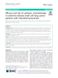 Efficacy and risk of cytotoxic chemotherapy in extensive disease-small cell lung cancer patients with interstitial pneumonia