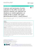 A process and mechanism of action evaluation of the effect of early and intensive nutrition care, delivered via telephone or mobile application, on quality of life in people with upper gastrointestinal cancer: A study protocol