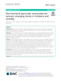 Non-functional pancreatic neuroendocrine tumours: Emerging trends in incidence and mortality