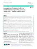 Comparative efficacy and safety of combination therapies for advanced melanoma: A network meta-analysis
