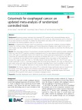 Cetuximab for esophageal cancer: An updated meta-analysis of randomized controlled trials