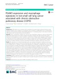 PGAM5 expression and macrophage signatures in non-small cell lung cancer associated with chronic obstructive pulmonary disease (COPD)