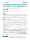 DNA methylation associates with survival in non-metastatic clear cell renal cell carcinoma