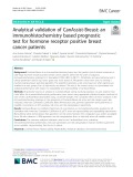 Analytical validation of CanAssist-Breast: An immunohistochemistry based prognostic test for hormone receptor positive breast cancer patients