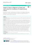 Impact of age at diagnosis of head and neck cancer on incidence of metachronous cancer