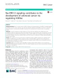 Ras-ERK1/2 signaling contributes to the development of colorectal cancer via regulating H3K9ac