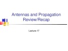 Lecture Wireless and mobile computing – Chapter 17: Antennas and propagation review/recap