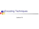 Lecture Wireless and mobile computing – Chapter 19: Encoding techniques