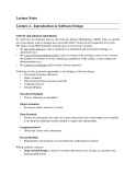 Software design and architecture (Lecture notes)  – Chapter 4