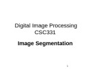 Lecture Digital image processing - Lecture 25: Image segmentation
