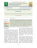 Studies on soil chemistry of Latur district, Maharashtra, India