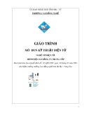 Giáo trình Kỹ thuật điện tử - Nghề: Cơ điện tử - CĐ Kỹ Thuật Công Nghệ Bà Rịa-Vũng Tàu