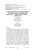 An exploration of emotion driven organizational citizenship behavior - a phenomenological approach