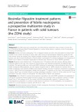 Biosimilar filgrastim treatment patterns and prevention of febrile neutropenia: A prospective multicentre study in France in patients with solid tumours (the ZOHé study)