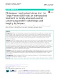 EXclusion of non-Involved uterus from the Target Volume (EXIT-trial): An individualized treatment for locally advanced cervical cancer using modern radiotherapy and imaging techniques