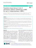 Population-based phase II trial of stereotactic ablative radiotherapy (SABR) for up to 5 oligometastases: SABR-5