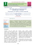 Effect of zinc and iron on growth of amaranth (Amaranthus spp.) cv. Pusa Kiran