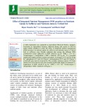 Effect of integrated nutrient management (INM) practices on nutrients uptake by safflower and nutrients status in vertisol soil