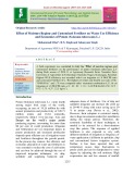 Effect of moisture regime and customized fertilizer on water use efficiency and economics of potato (Solanum tuberosum L.)