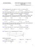 Đề thi thử THPTQG môn Toán năm 2020