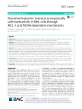 Homoharringtonine interacts synergistically with bortezomib in NHL cells through MCL-1 and NOXA-dependent mechanisms
