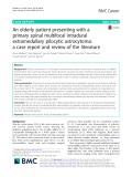 An elderly patient presenting with a primary spinal multifocal intradural extramedullary pilocytic astrocytoma: A case report and review of the literature