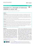 Interleukin 8 is a biomarker of telomerase inhibition in cancer cells
