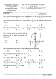 Đề thi thử tốt nghiệp THPT môn Toán năm 2020 lần 1 - Sở GD&ĐT Thái Nguyên