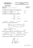 Đề thi thử tốt nghiệp THPT môn Toán năm 2020 lần 1 - THPT Nghi Xuân, Hà Tĩnh