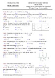 Đề thi thử tốt nghiệp THPT môn Toán năm 2020 lần 1 - Sở GD&ĐT Hà Tĩnh