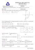 Đề thi KSCL môn Toán năm 2020 lần 2 - THPT Lương Thế Vinh, Hà Nội