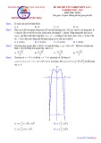 Đề thi thử tốt nghiệp THPT môn Toán năm 2020 lần 1 - Sở GD&ĐT Thái Bình
