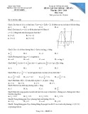 Đề ôn thi THPT QG môn Toán năm 2020 lần 1 - THPT Chuyên Ngoại Ngữ
