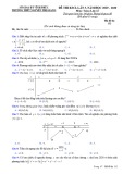 Đề thi KSCL môn Toán năm 2020 lần 3 - THPT Nguyễn Thị Giang, Vĩnh Phúc