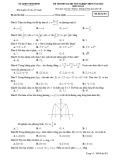 Đề thi thử tốt nghiệp THPT môn Toán năm 2020 lần 1 - Sở GD&ĐT Ninh Bình