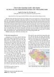Tính toán cân bằng nước hiện trạng và theo các kịch bản biến đổi khí hậu cho tỉnh Quảng Nam