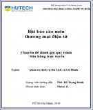 Bài báo cáo môn Thương mại điện tử: Chuyên đề đánh giá quy trình bán hàng trực tuyến