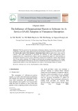 The influence of organizational factors to Software-As-AService (SAAS) adoption in Vietnamese enterprises