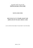 Luận án Tiến sĩ Công nghệ kỹ thuật Điện tử Truyền thông: Phân tích và xử lý tín hiệu cho dữ liệu không đầy đủ ứng dụng trong y sinh