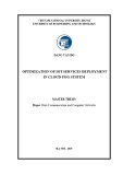 Master thesis Data communication and computer networks: Optimization of iot services deployment in cloud-Fog system