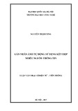 Luận văn Thạc sĩ Điện tử Viễn thông: Gán nhãn ảnh tự động sử dụng kết hợp nhiều nguồn thông tin