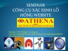 Báo cáo Công cụ phát hiện lỗ hổng website